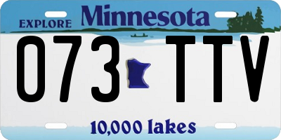 MN license plate 073TTV