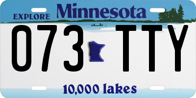 MN license plate 073TTY