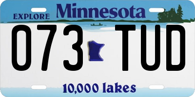 MN license plate 073TUD