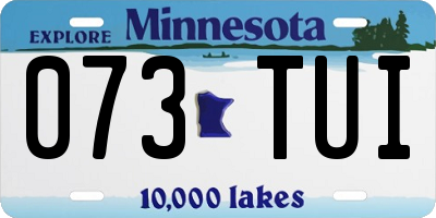MN license plate 073TUI
