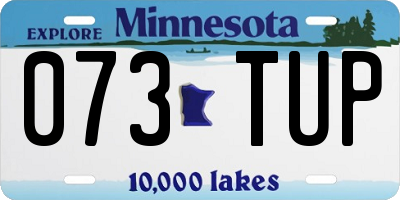 MN license plate 073TUP
