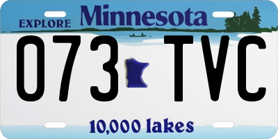 MN license plate 073TVC