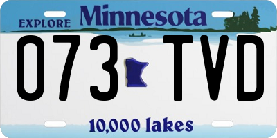MN license plate 073TVD