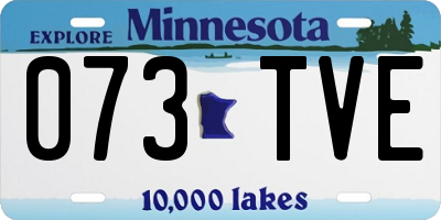 MN license plate 073TVE