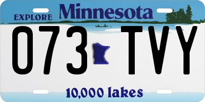 MN license plate 073TVY