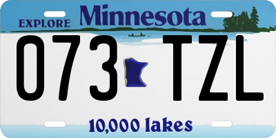 MN license plate 073TZL