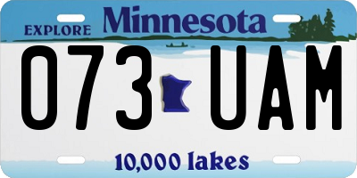 MN license plate 073UAM