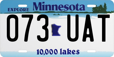 MN license plate 073UAT