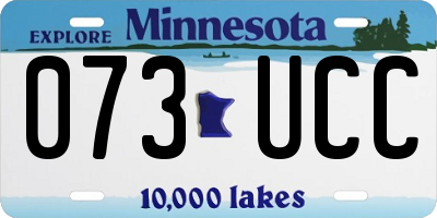 MN license plate 073UCC