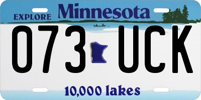 MN license plate 073UCK