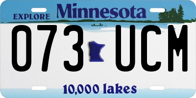MN license plate 073UCM