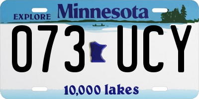 MN license plate 073UCY