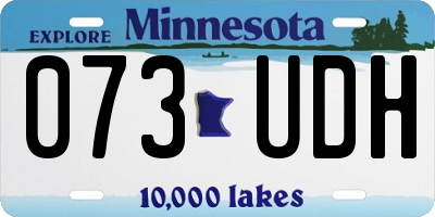 MN license plate 073UDH