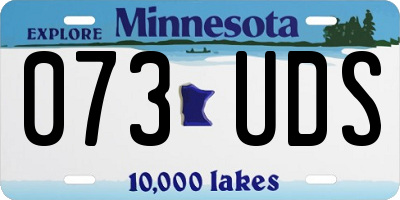 MN license plate 073UDS