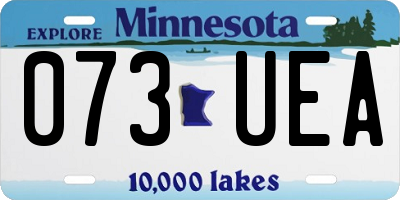 MN license plate 073UEA