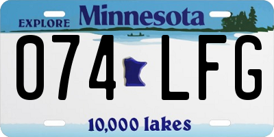 MN license plate 074LFG