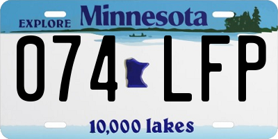 MN license plate 074LFP