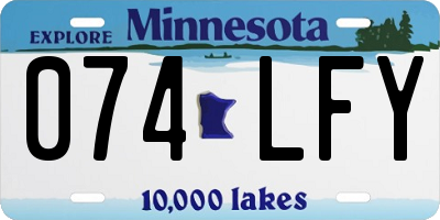 MN license plate 074LFY