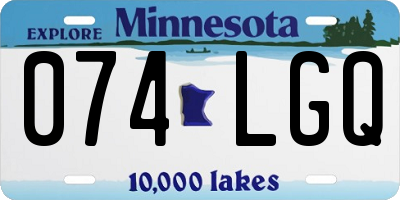 MN license plate 074LGQ