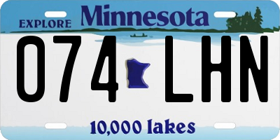 MN license plate 074LHN