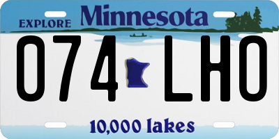 MN license plate 074LHO