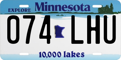 MN license plate 074LHU