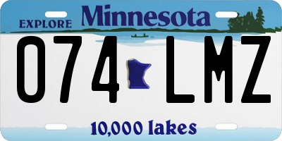 MN license plate 074LMZ