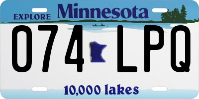 MN license plate 074LPQ