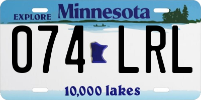 MN license plate 074LRL