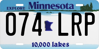 MN license plate 074LRP