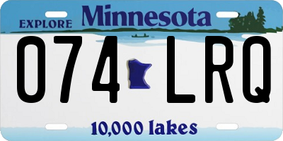 MN license plate 074LRQ
