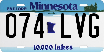 MN license plate 074LVG