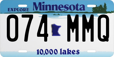 MN license plate 074MMQ