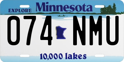 MN license plate 074NMU