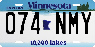 MN license plate 074NMY