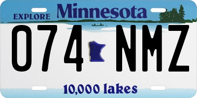 MN license plate 074NMZ