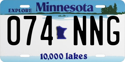 MN license plate 074NNG