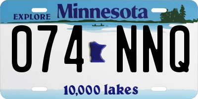 MN license plate 074NNQ