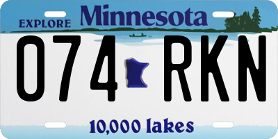 MN license plate 074RKN