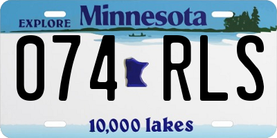 MN license plate 074RLS