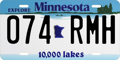 MN license plate 074RMH