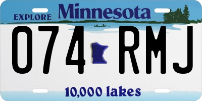 MN license plate 074RMJ