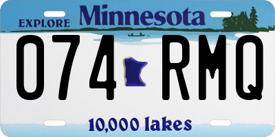 MN license plate 074RMQ
