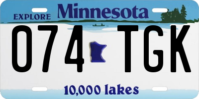 MN license plate 074TGK