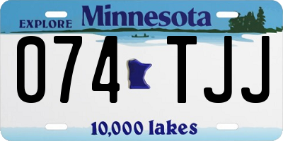 MN license plate 074TJJ