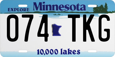 MN license plate 074TKG
