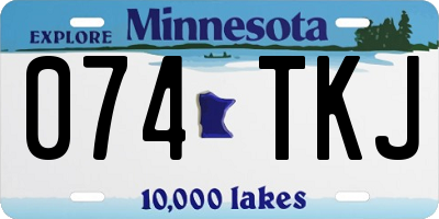 MN license plate 074TKJ