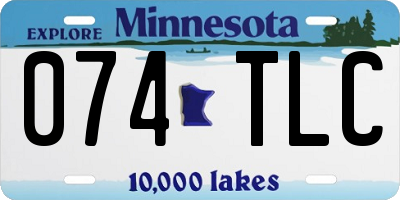 MN license plate 074TLC