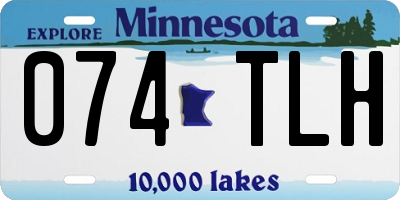 MN license plate 074TLH