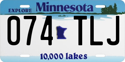 MN license plate 074TLJ
